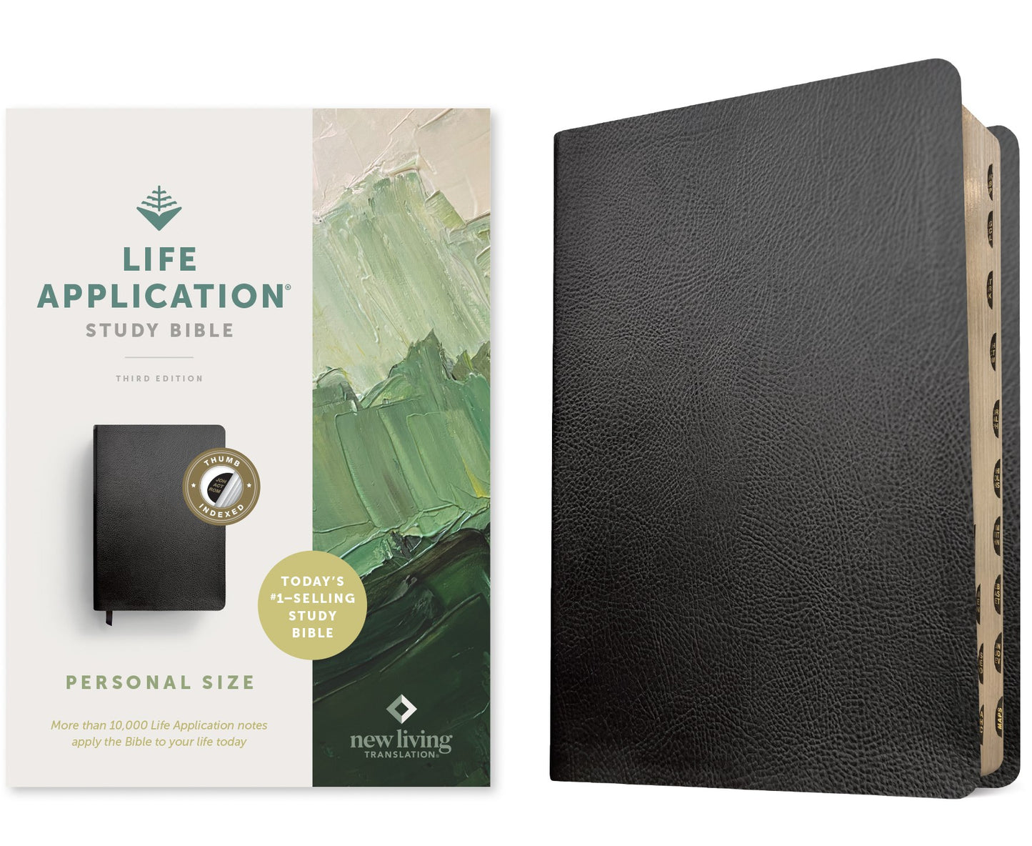 NLT Life Application Study Bible/Personal Size (Third Edition)-Black Bonded Leather Indexed
