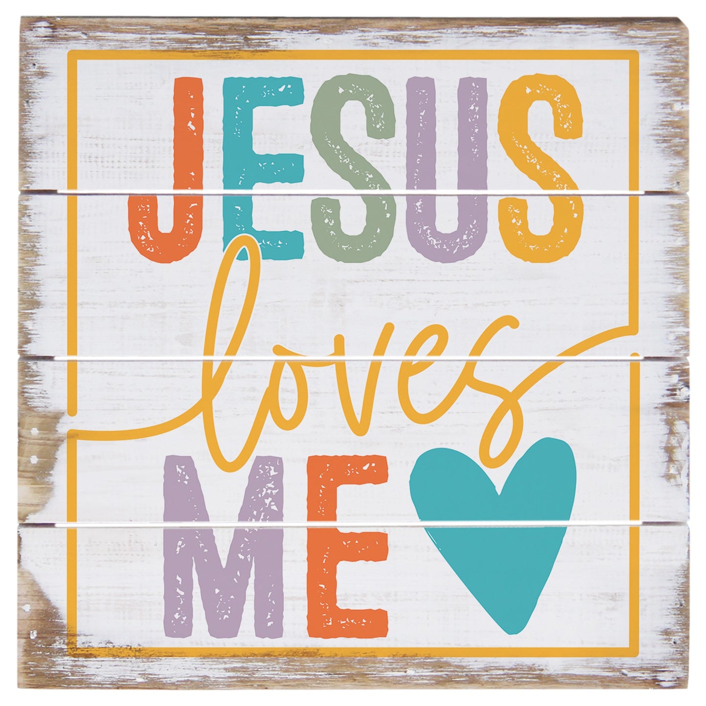 Petite Pallet-Jesus Loves Colorful (6" x 6")