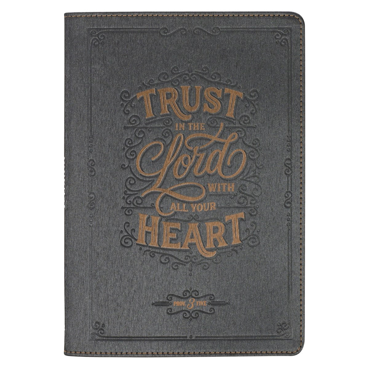 Journal Classic-Trust In The Lord Prov. 3:5-Charcoal