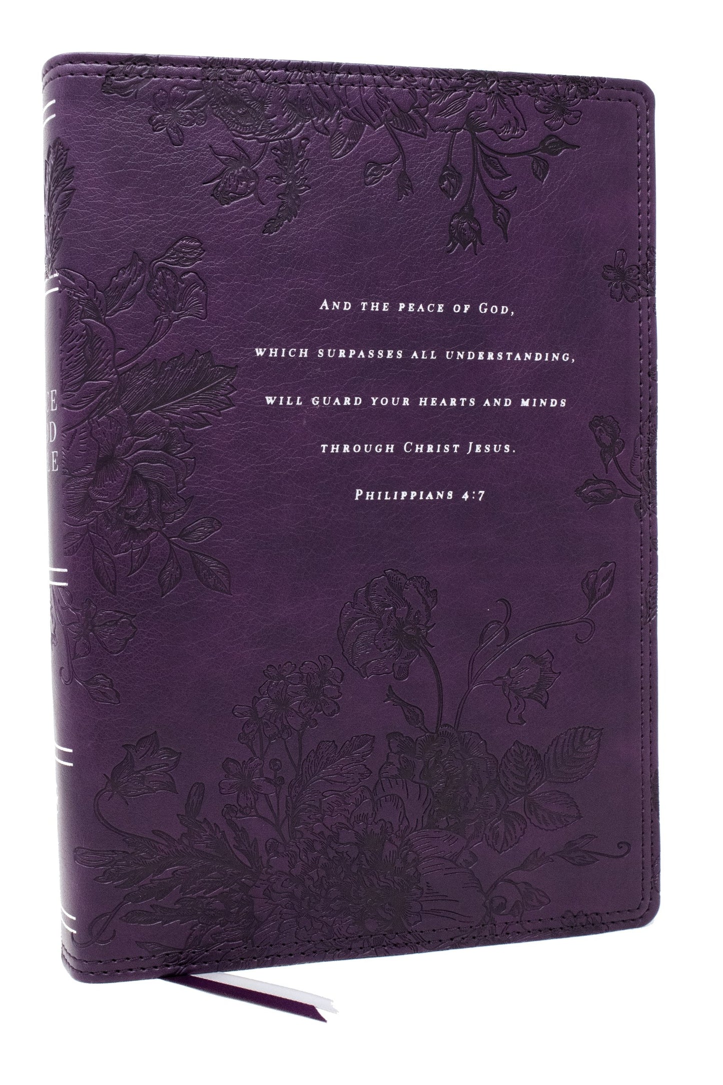 NKJV Peace Of God Bible (Comfort Print)-Purple Leathersoft