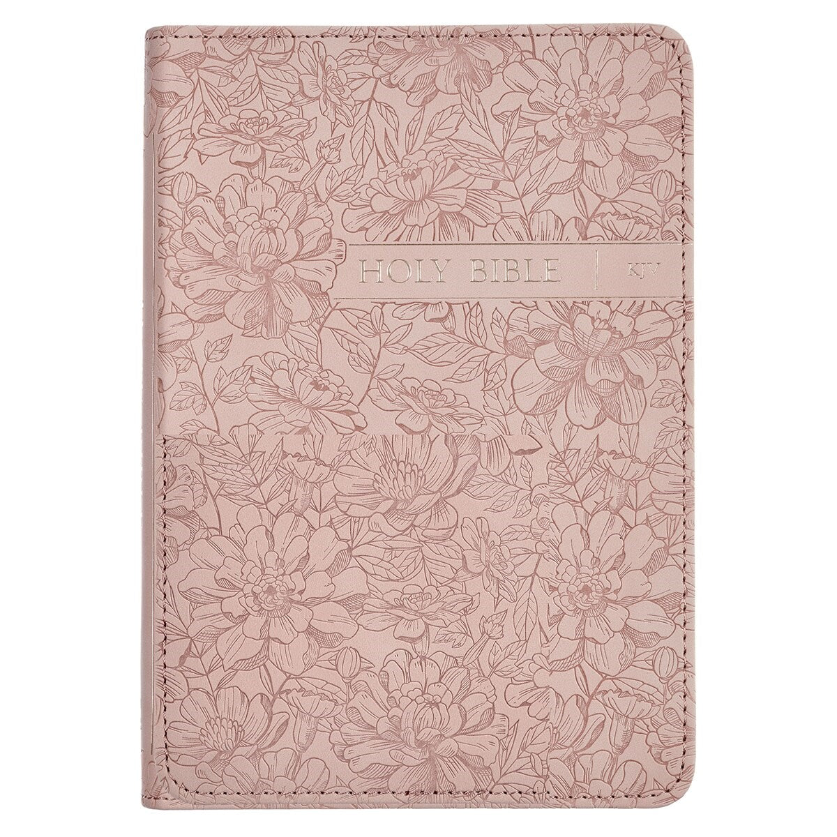 KJV Compact Bible-Pink Faux Leather
