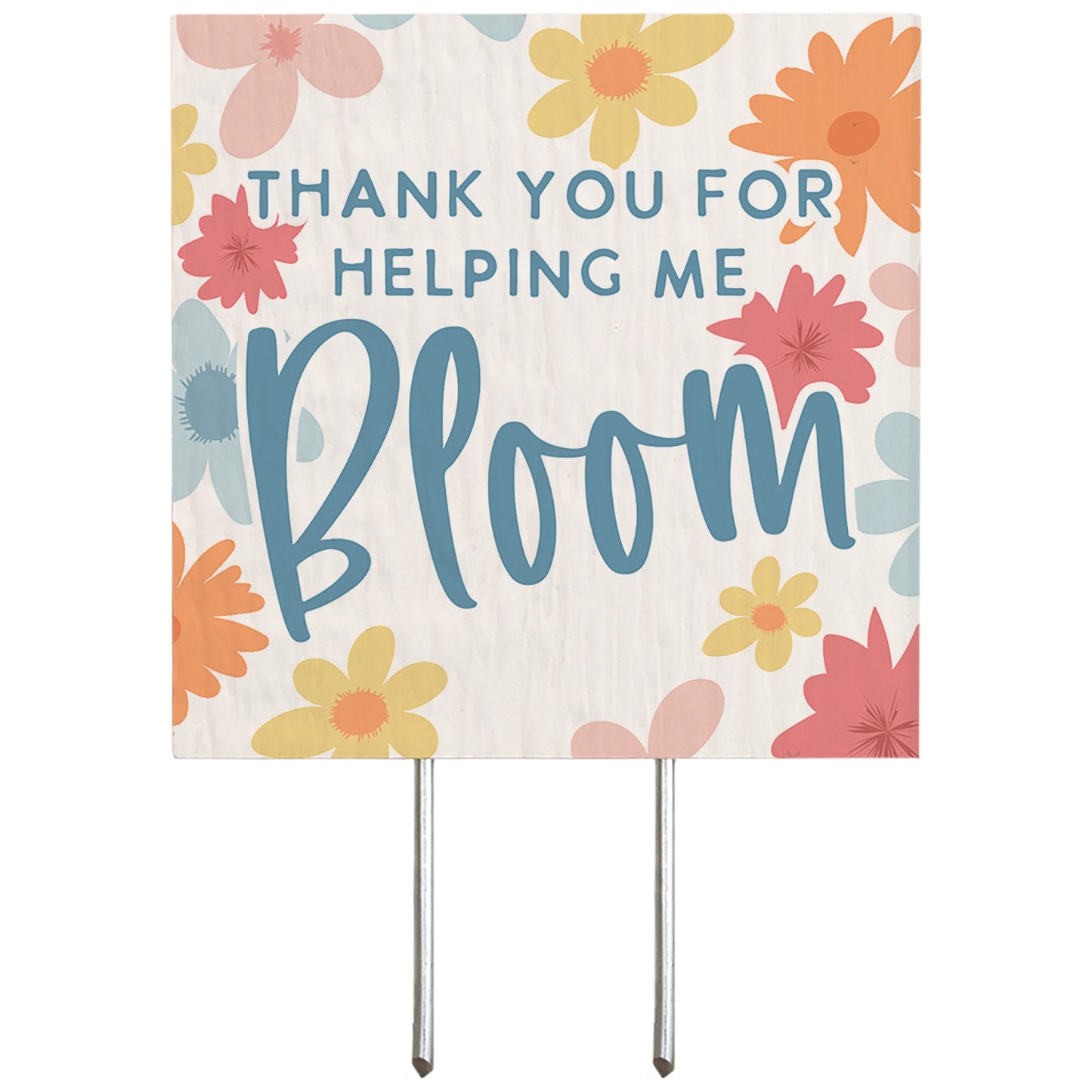 Plant Thought-Thank You For Helping Me Bloom (4" x 5.75")