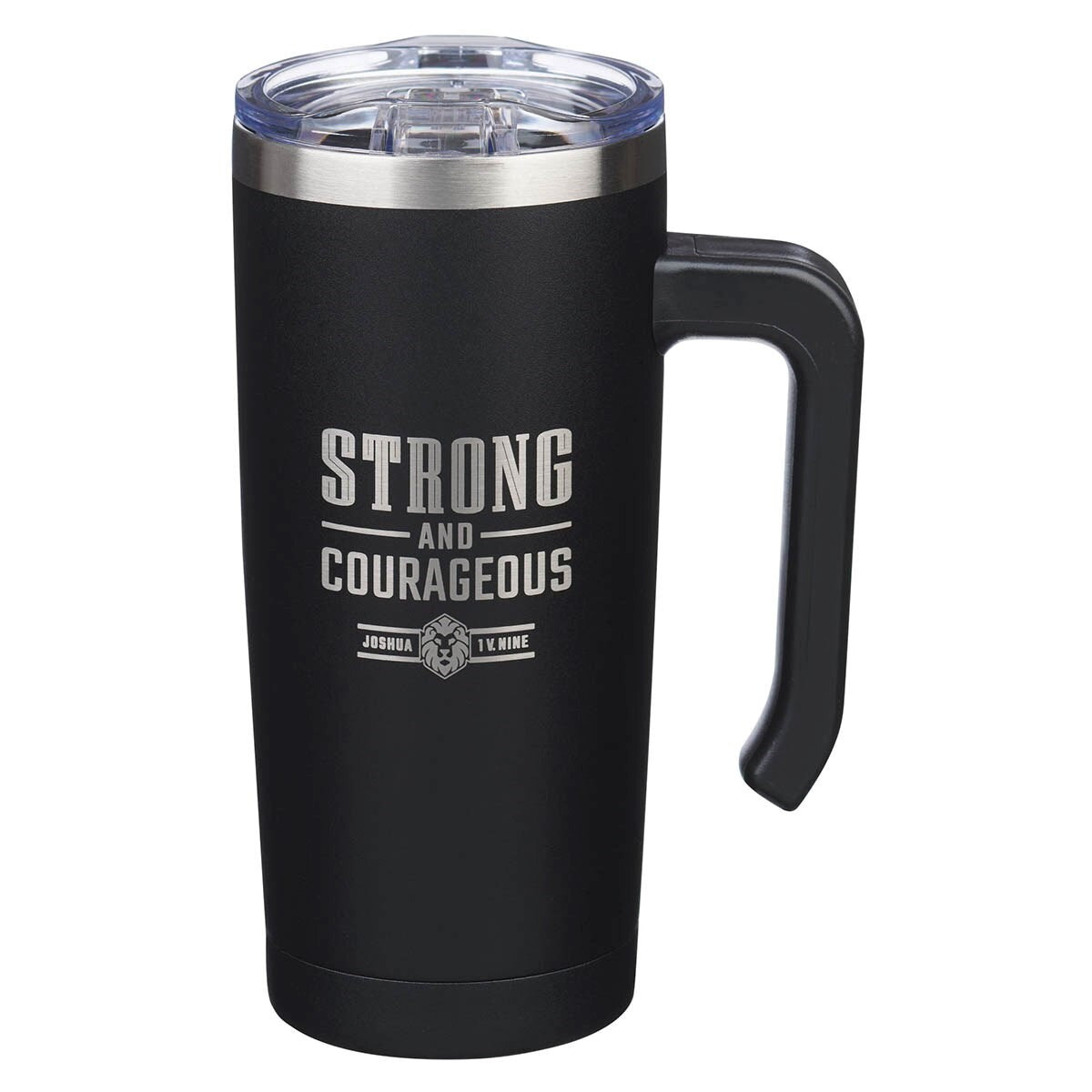 Travel Mug-Be Strong and Courageous (Stainless Steel)
