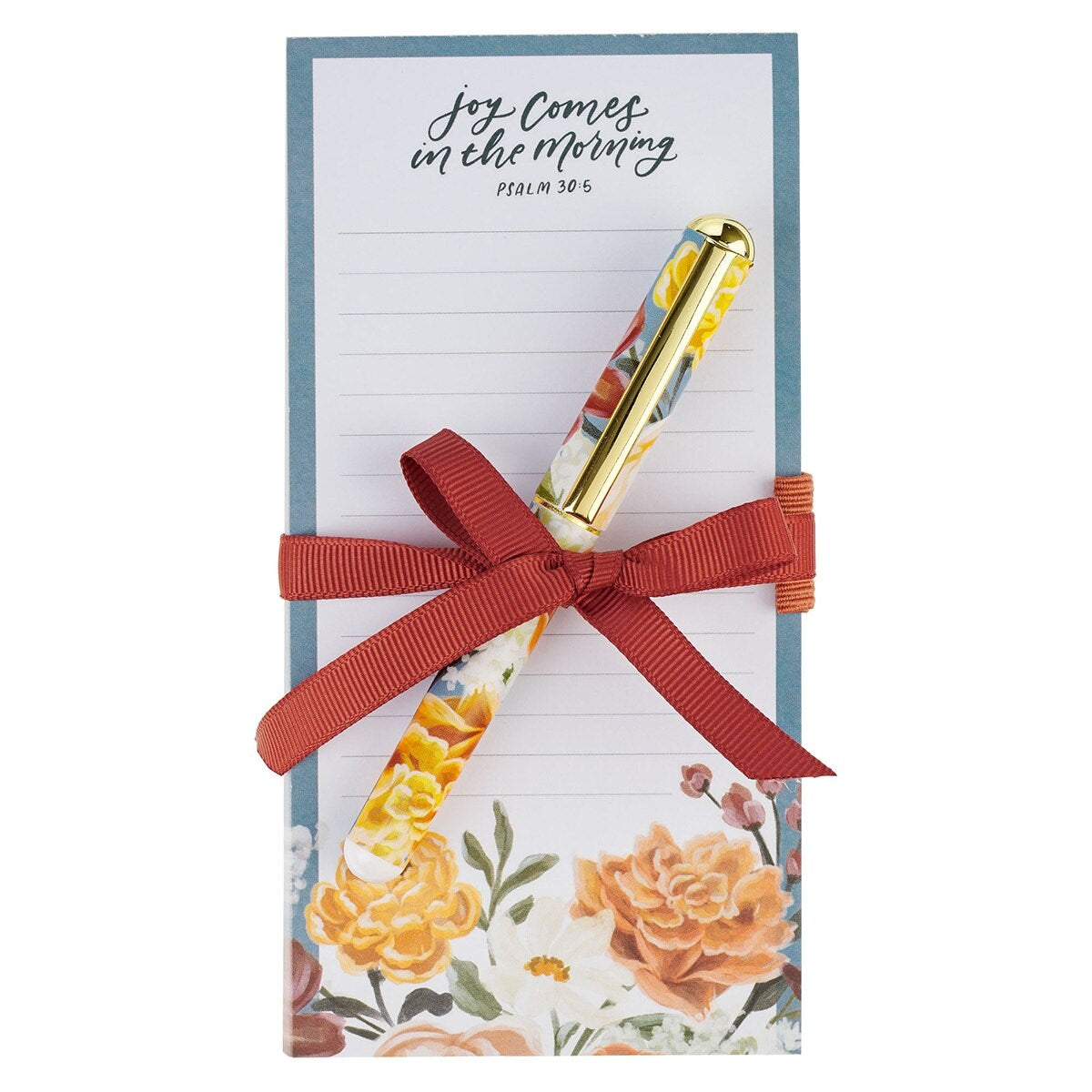 Magnetic Notepad W/ Pen-Joy Comes In The Morning