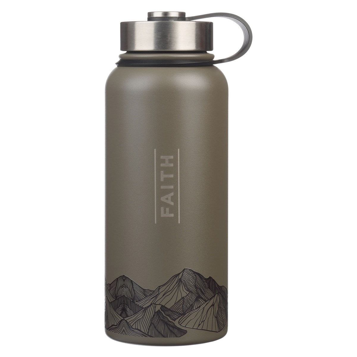 Water Bottle-Stainless Steel-Faith Mountain (32 oz)