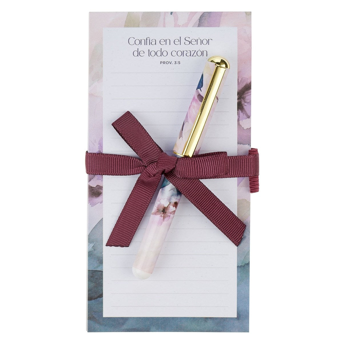 Magnetic Notepad W/ Pen-Trust In The Lord (Spanish)