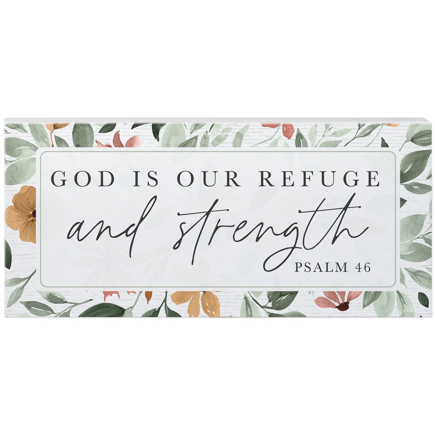 Inspire Board-Refuge And Strength (12" x 5.5")