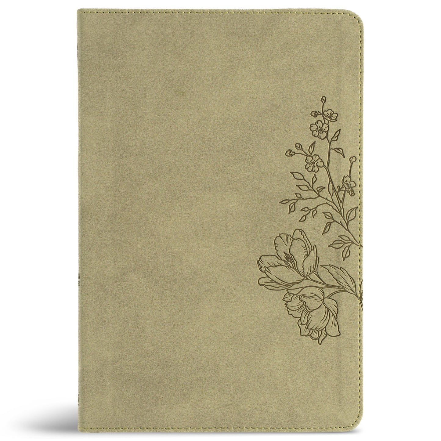 CSB Large Print Thinline Bible Digital Study Edition-Sage SuedeSoft LeatherTouch