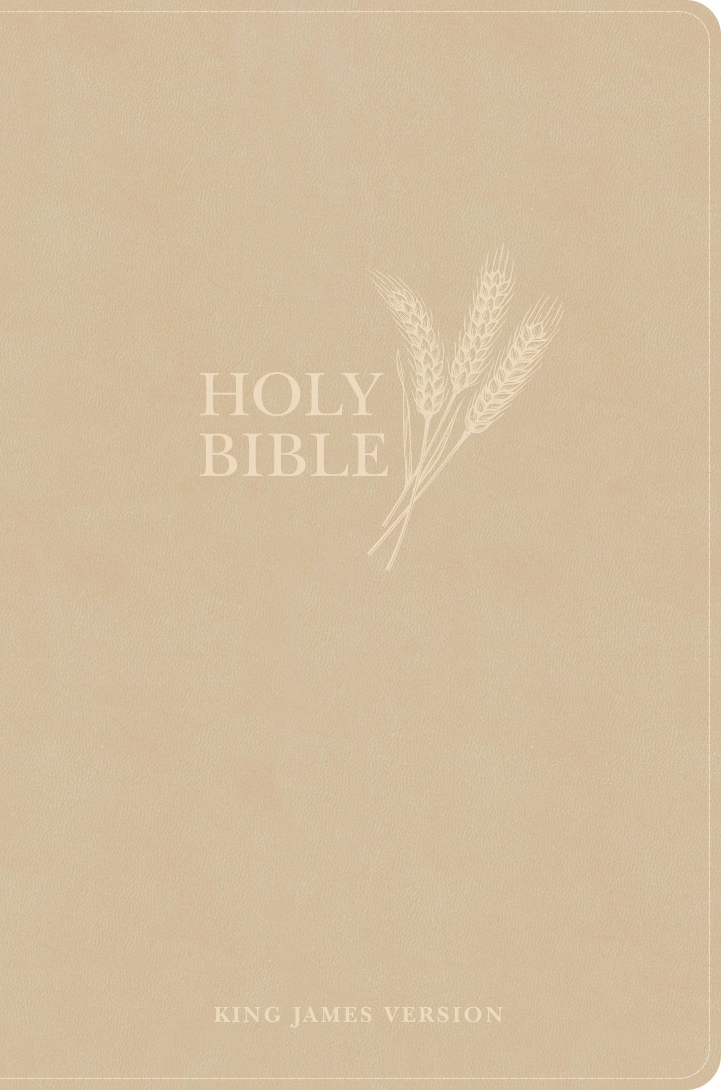 KJV Giant Print Reference Bible-Cream Cloth Over Board Indexed