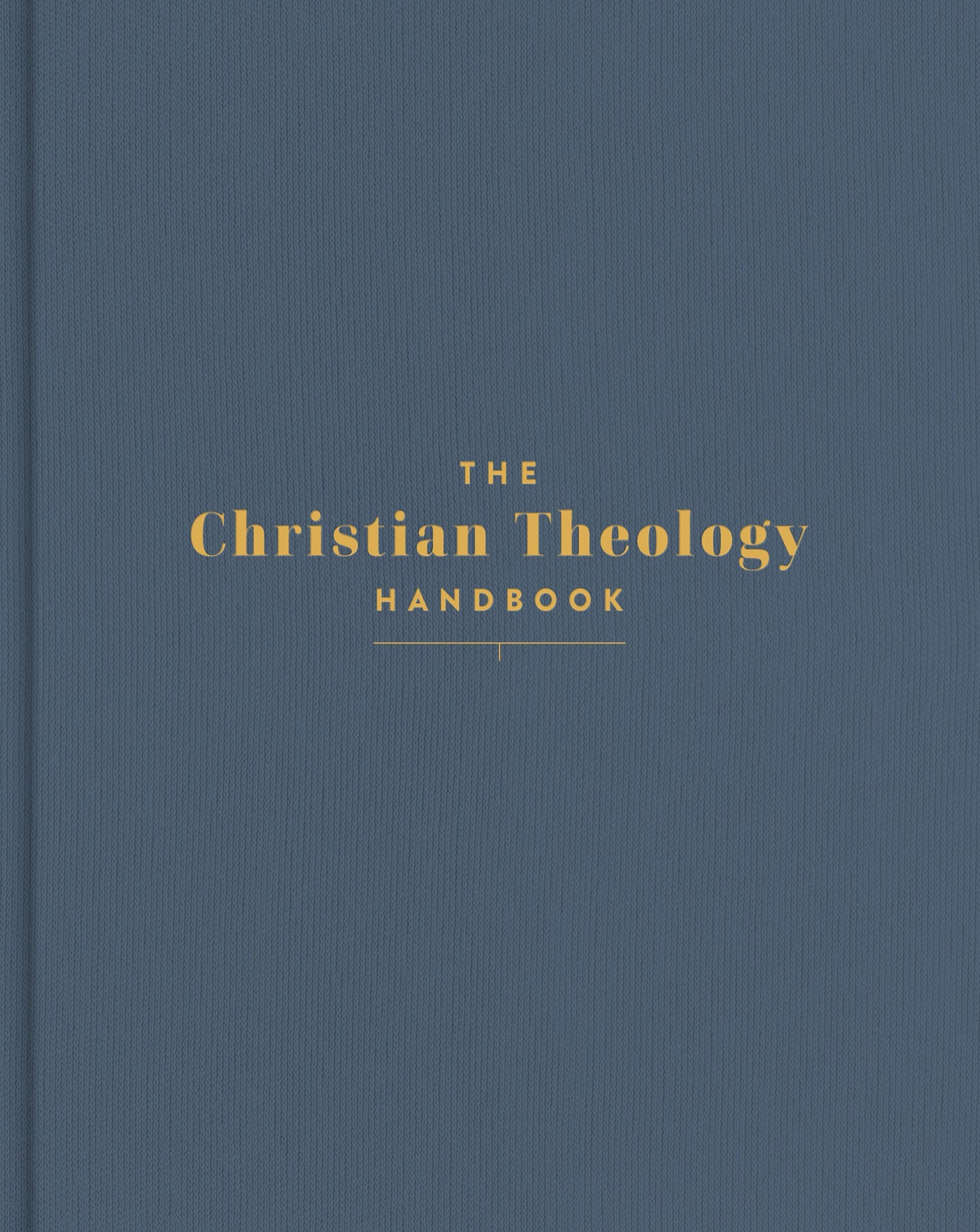 The Christian Theology Handbook-Denim Cloth Over Board