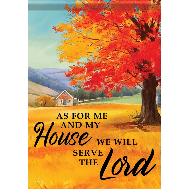 Flag-Garden-Durasoft-Serve The Lord (12.5" x 18")
