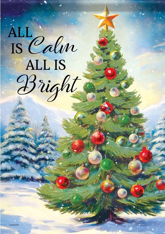 Flag-Garden-Durasoft-All Is Bright (12.5" x 18")