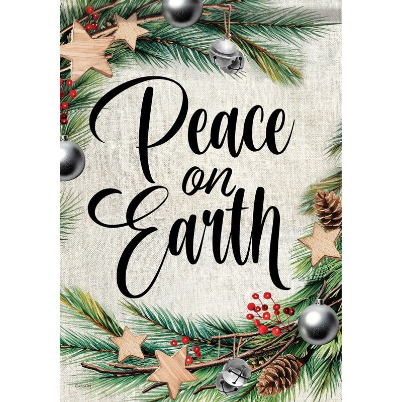 Flag-Garden-Durasoft-Peace On Earth (12.5" x 18")