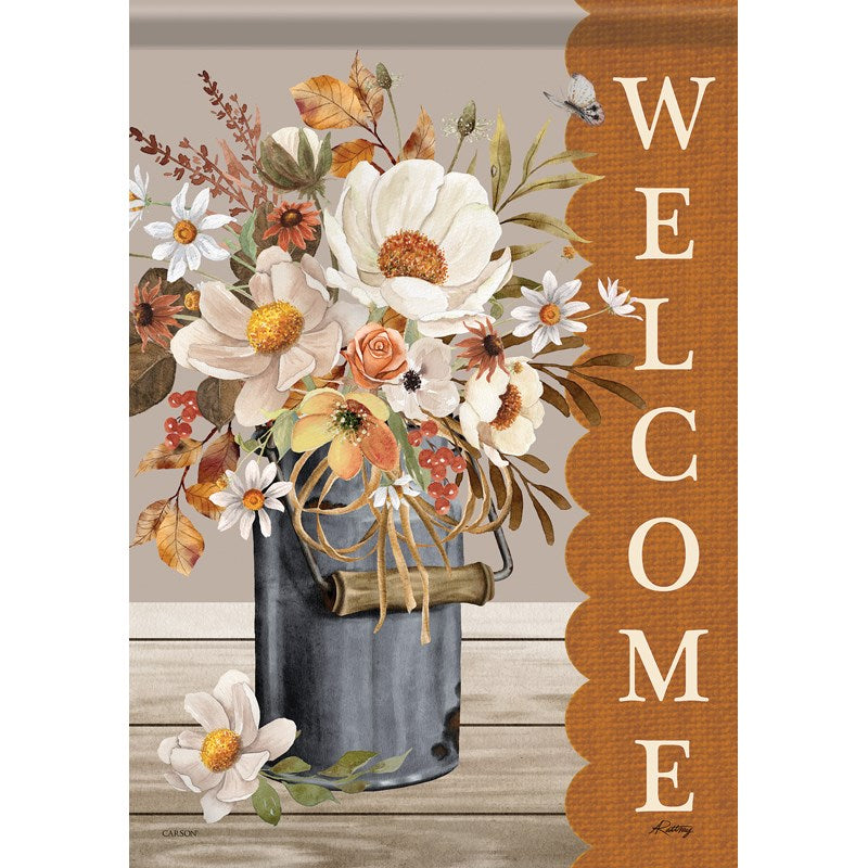 Flag-Garden-Durasoft-Boho Peony Bouquet (12.5" x 18")