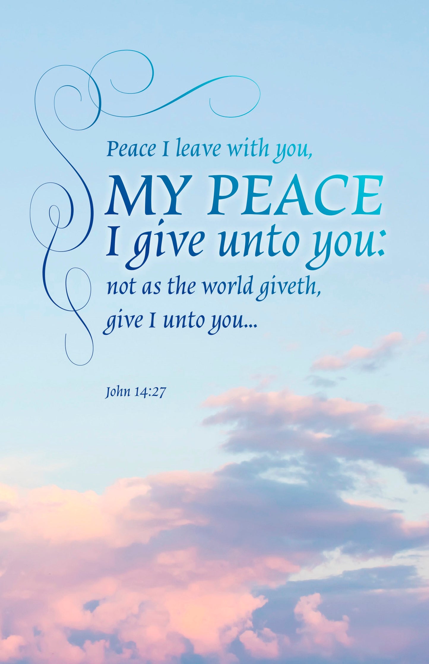 Bulletin-Peace I Leave With You My Peace I Give Unto You (Pack Of 100)