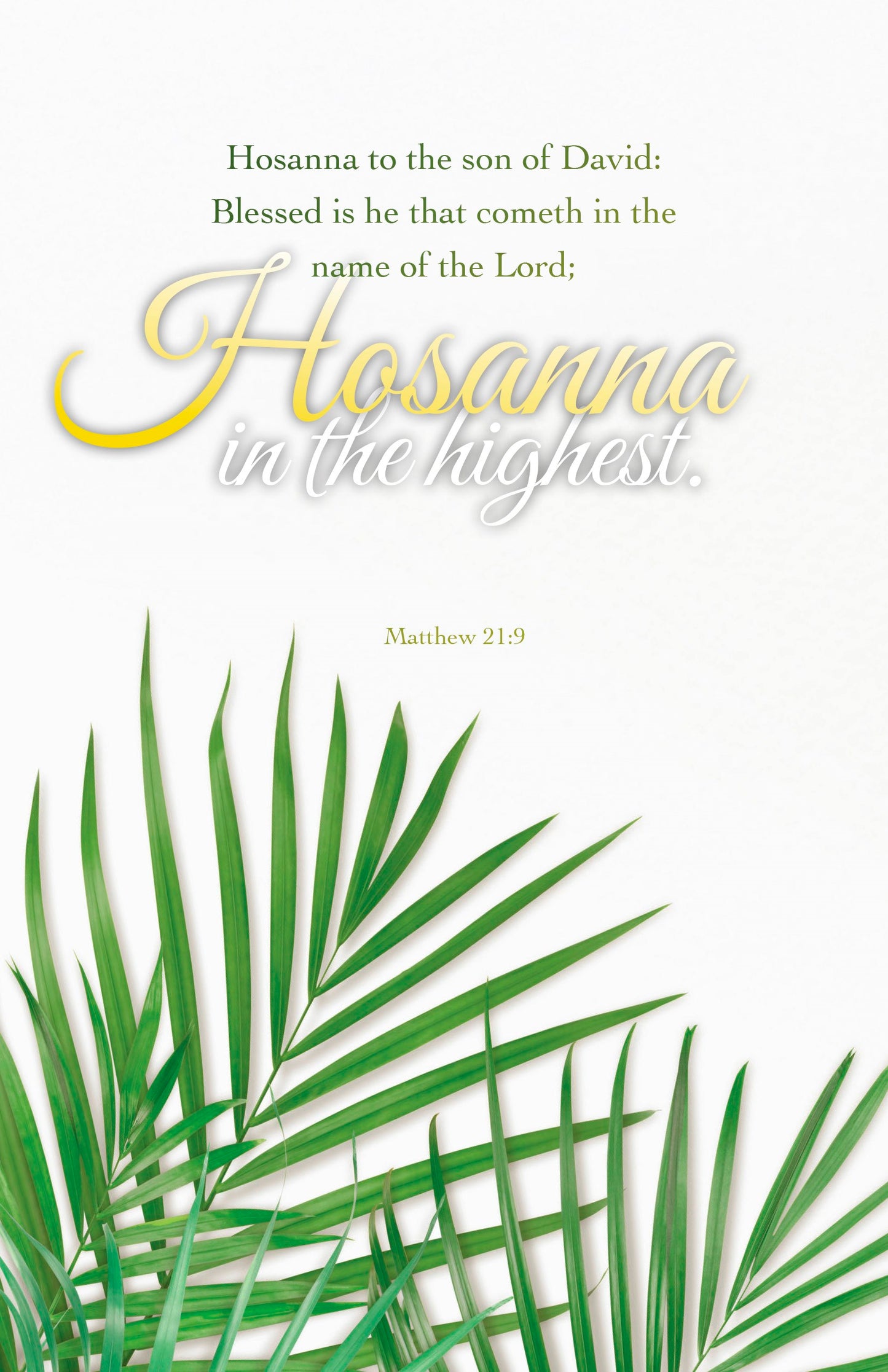 Bulletin-Palm Sunday: Blessed Is He That Cometh In The Name Of The Lord (Pack Of 100)
