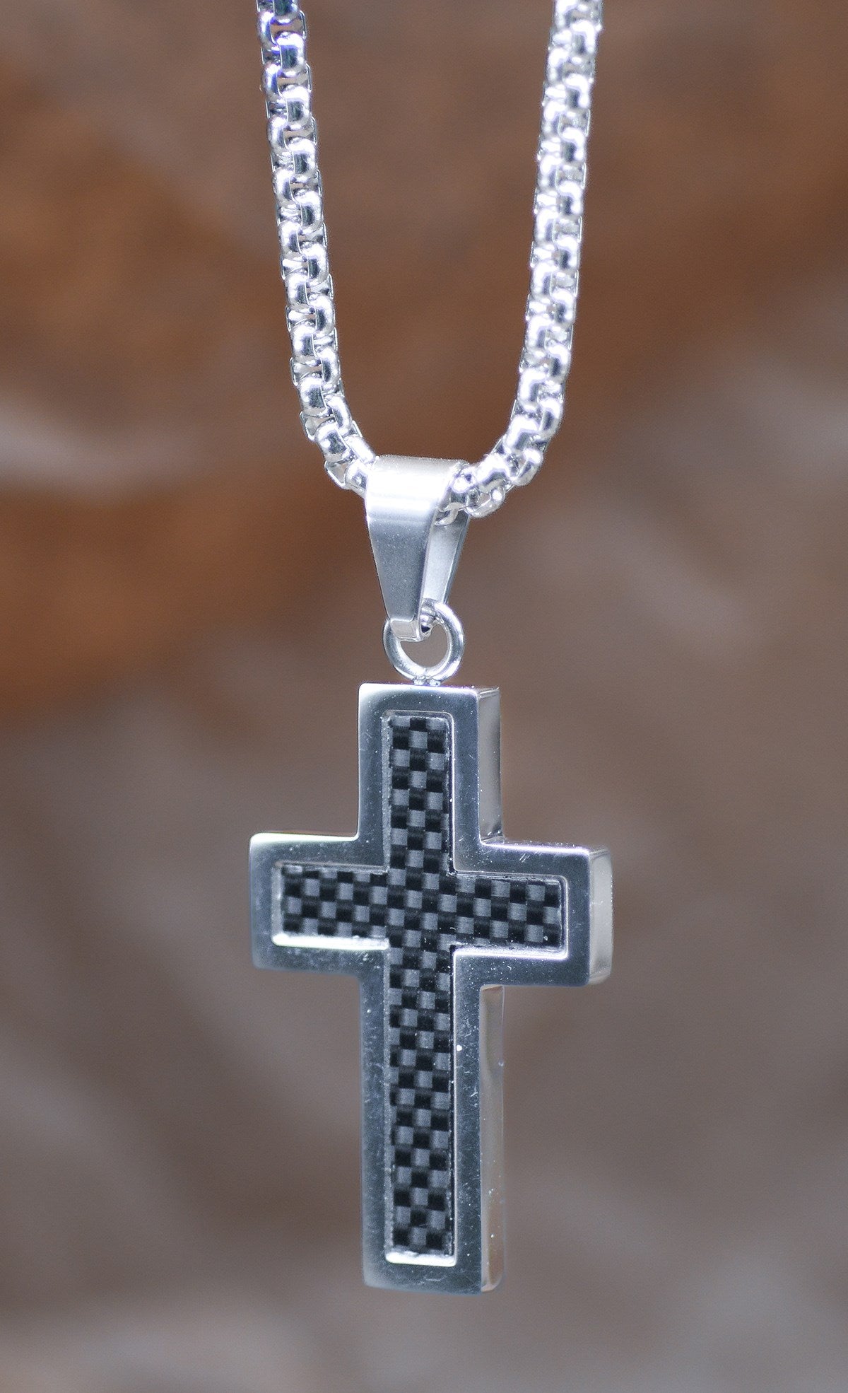 Necklace-Eden Merry-Carbon Fiber-Black/Clear