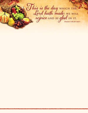 Letterhead-This Is The Day Which The Lord Has Made (Psalm 118:24 KJV) (Pack Of 100))
