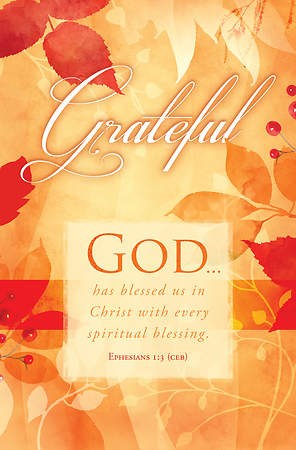 Bulletin-Grateful: God Has Blessed Us (Pack Of 100)