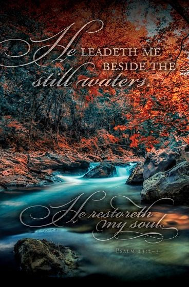 Bulletin-He Leadeth Me Beside Still Waters (Pack Of 100)