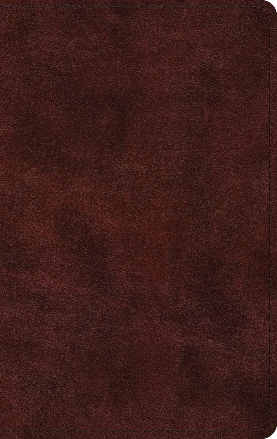 ESV Large Print Thinline Bible (RL)-Mahogany Trutone