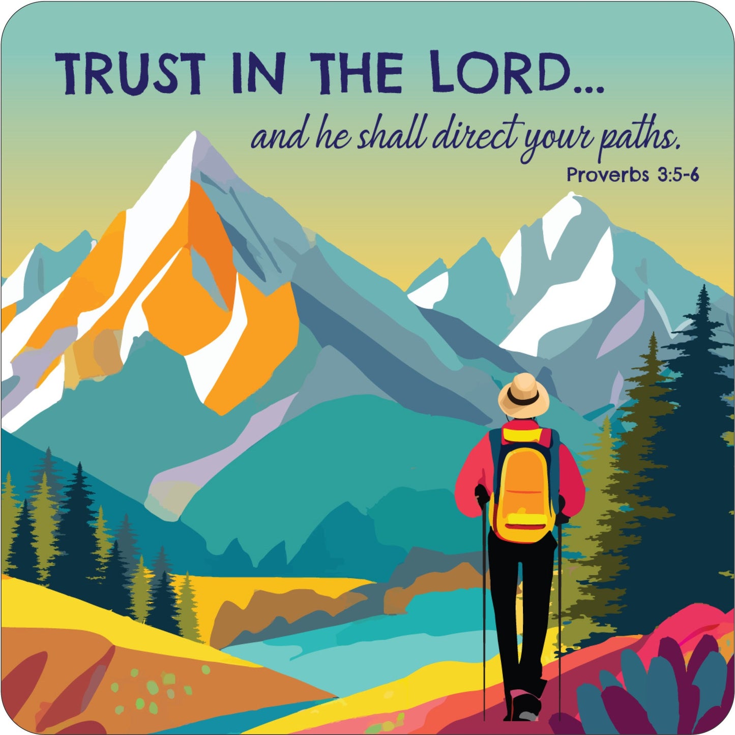 Coaster-Trust in the Lord (Pack of 6 for individual sale)