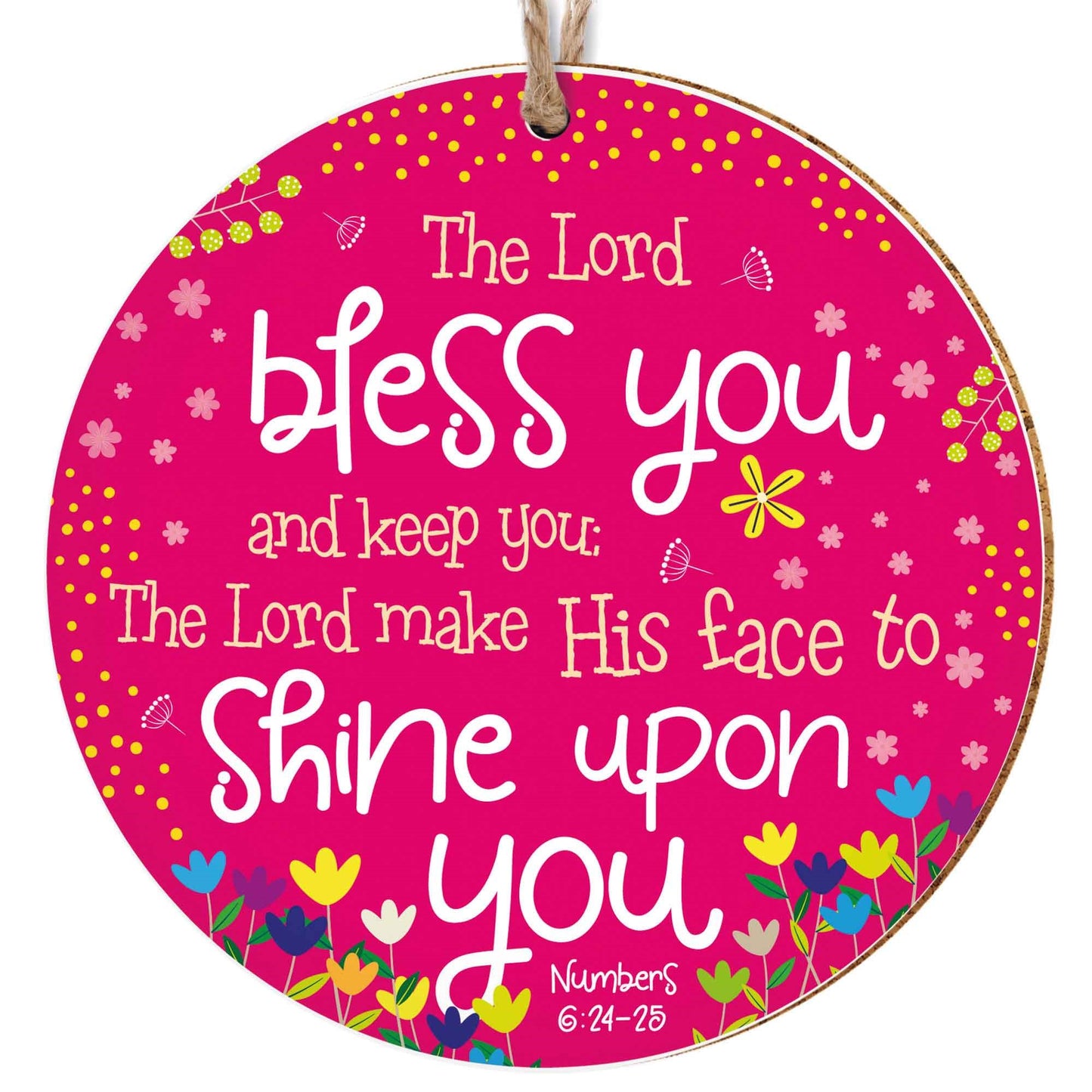 Ornament-Bless you Pink Ceramic (4"")