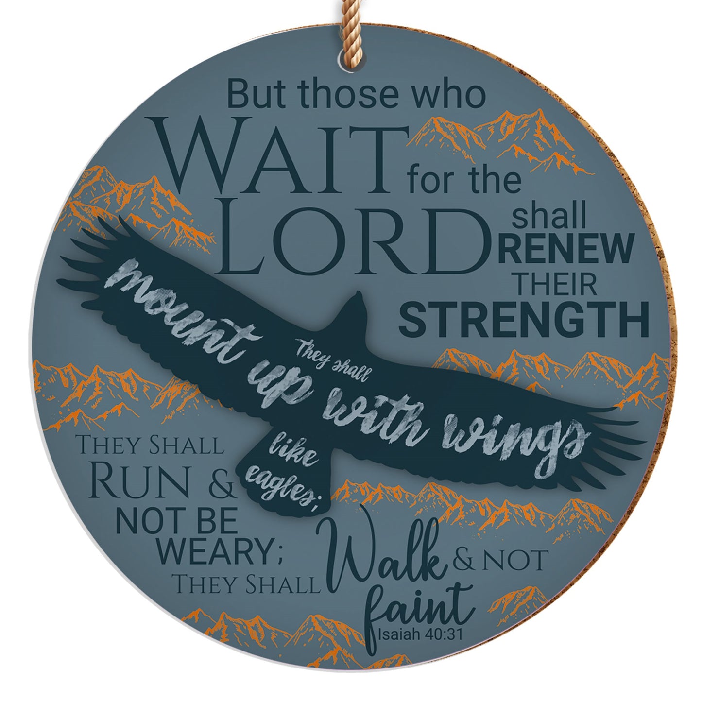 Ornament-Eagles Ceramic (4"")