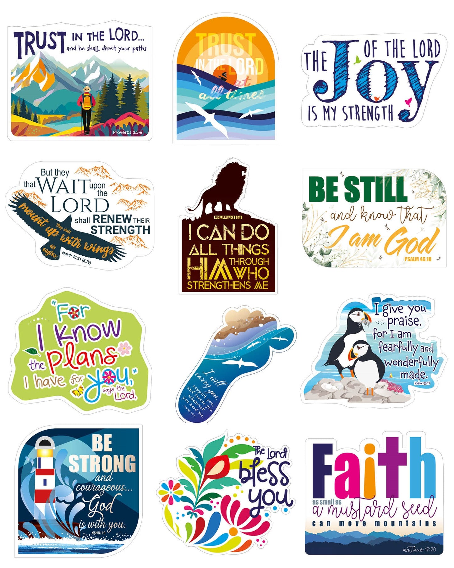 Sticker-Multipack of 12x6 vinyl (3x3"")