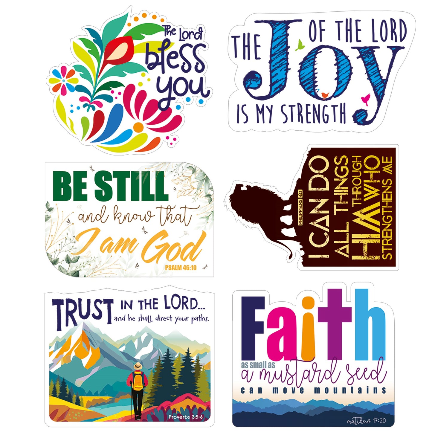 Sticker-pack of 6 vinyl