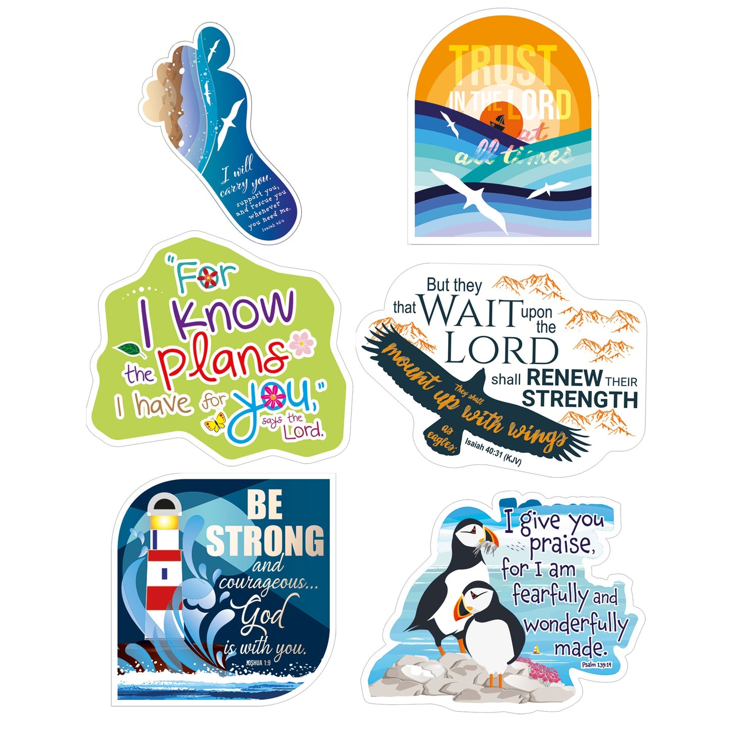 Sticker-pack of 6 vinyl