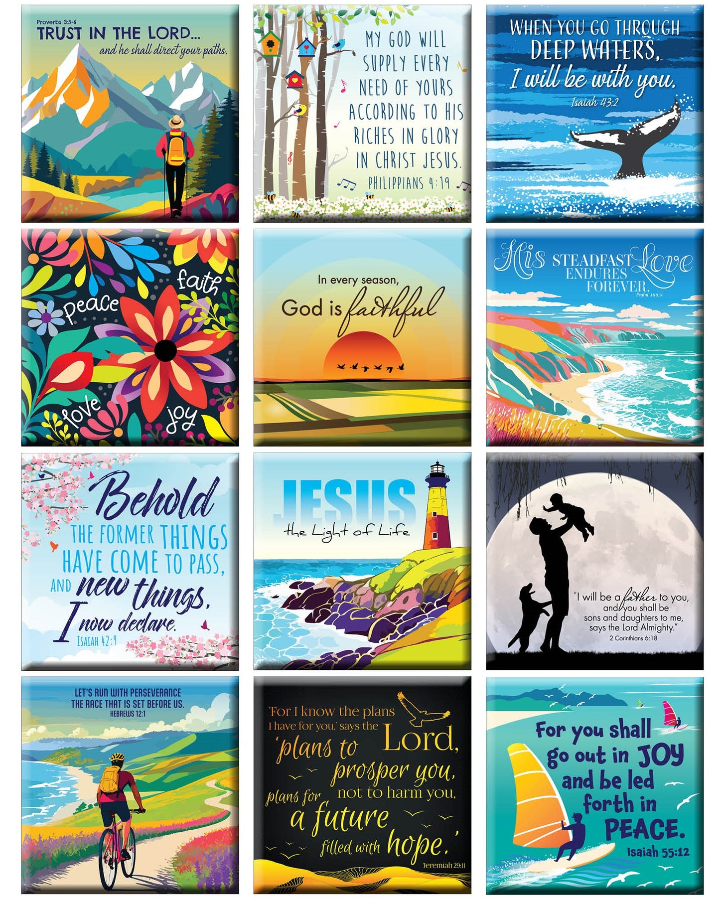 Magnet-Set of 12 Individual sale (2.5x2.5"")