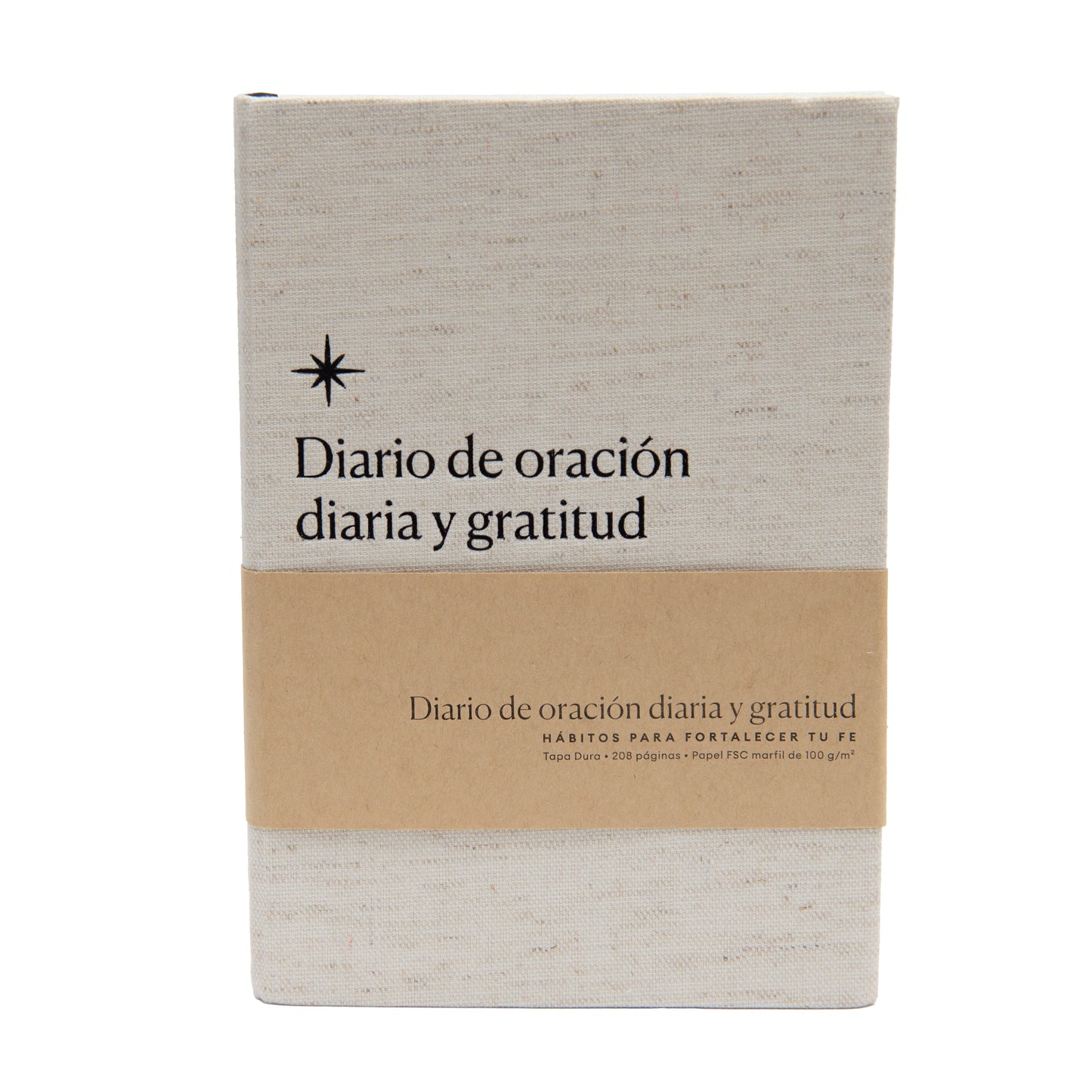 Diaro de Oracion Diaria y Gratitud (Daily Prayer And Gratitude Journal)-White/Cream Cloth Over Board