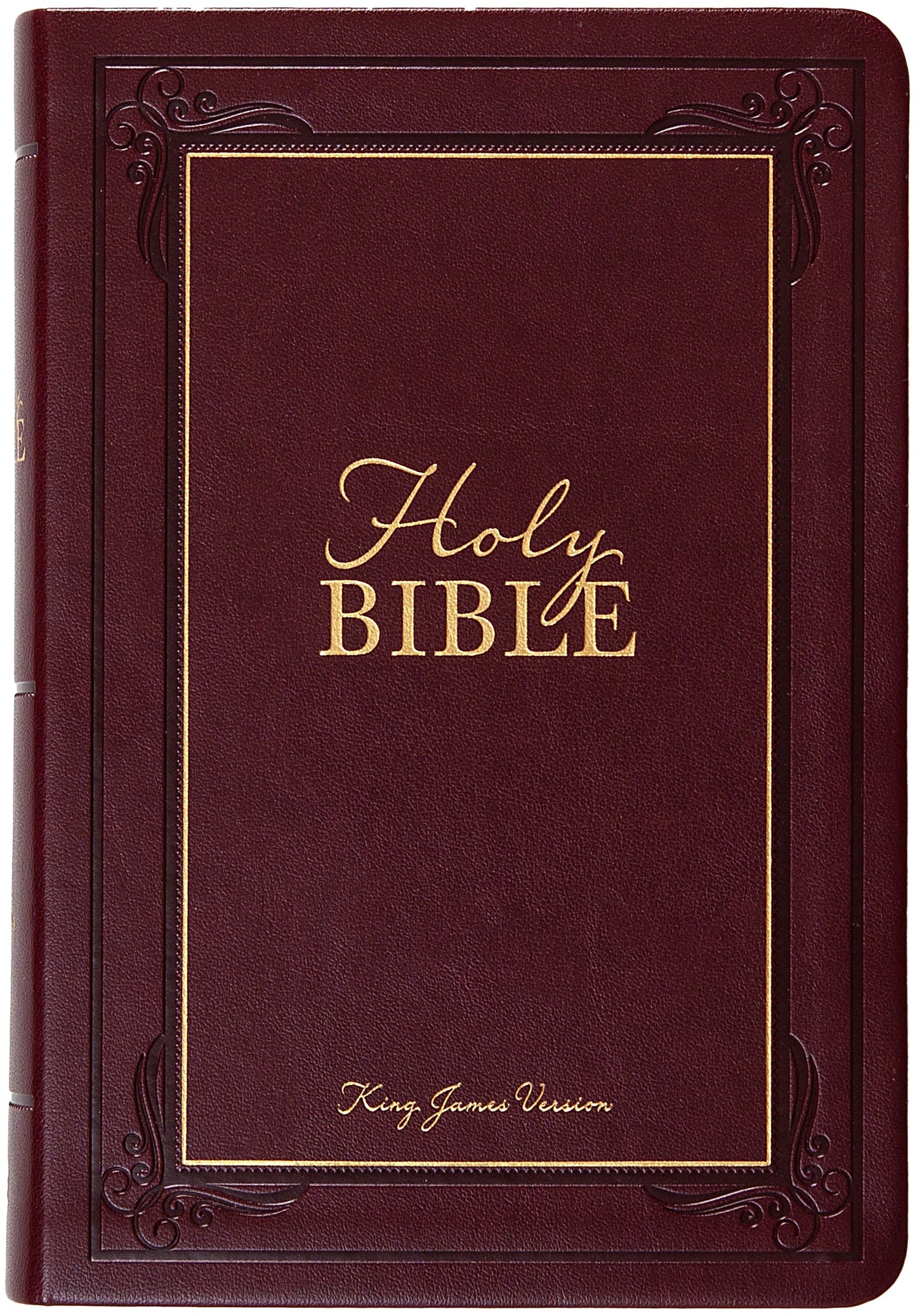 KJV Holy Bible Giant Print/Compact-Garnet Faux Leather
