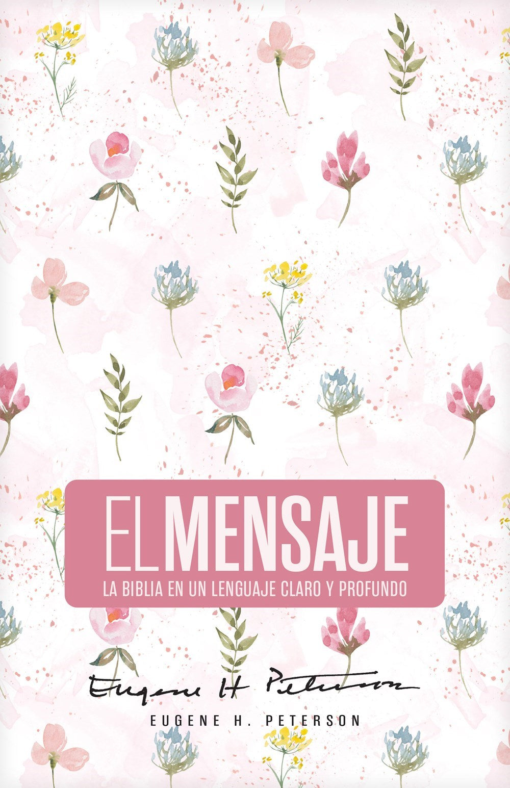 Biblia El Mensaje (The Message Bible)-Floral Rose Hardcover