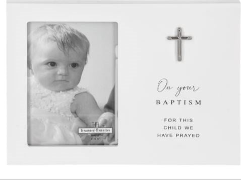 Photo Frame-On Your Baptism: For This Child We Have Prayed (Holds 4" x 6")
