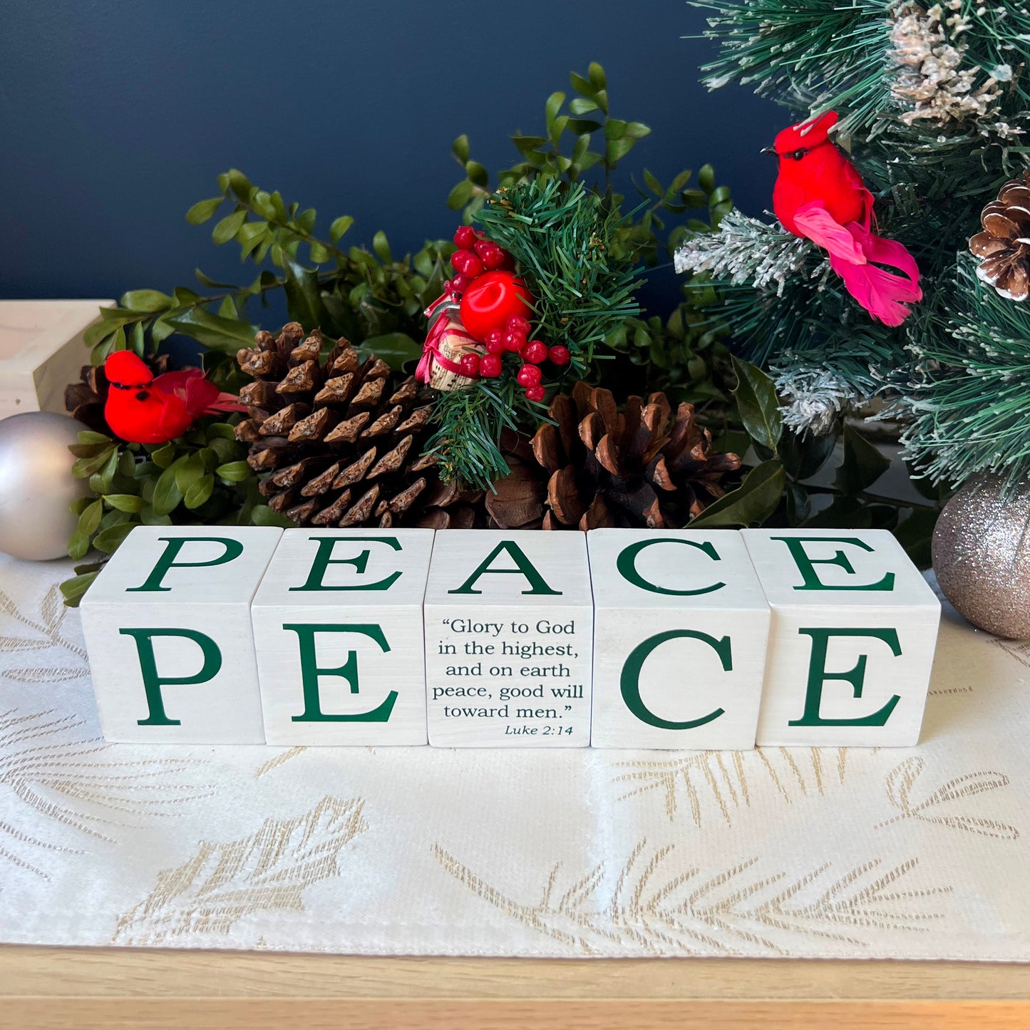 Home Decor-Block Set-Peace (5 Pieces)