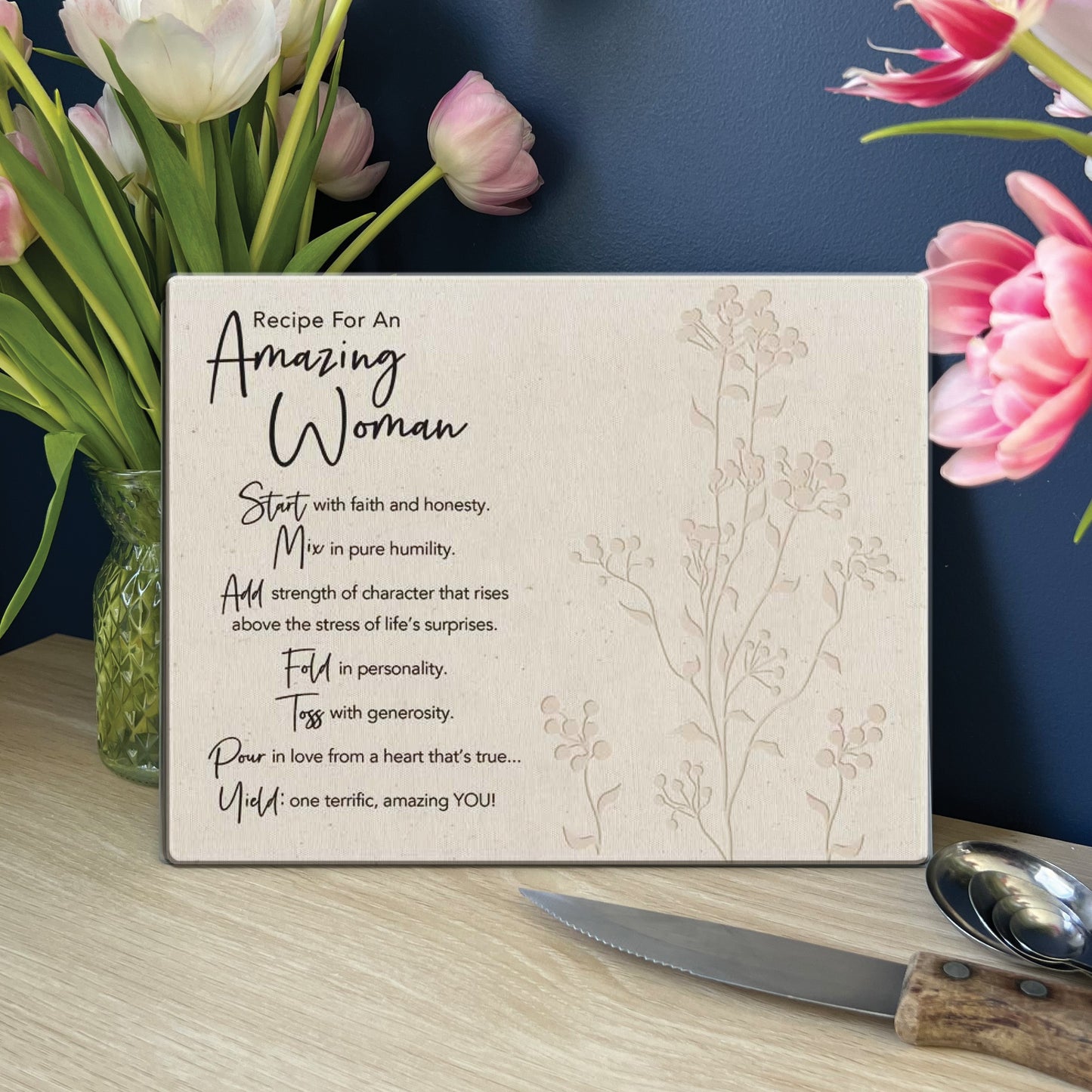 Cutting Board-Mini-Amazing Woman (11" x 8.5")