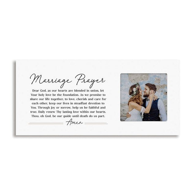 Photo Frame-Wedding-Marriage Prayer (15.75" x 7")