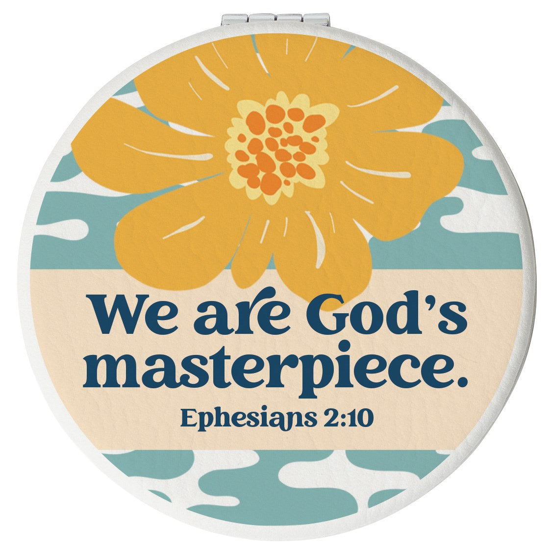 Compact Mirror-Round-We Are God'S Masterpiece