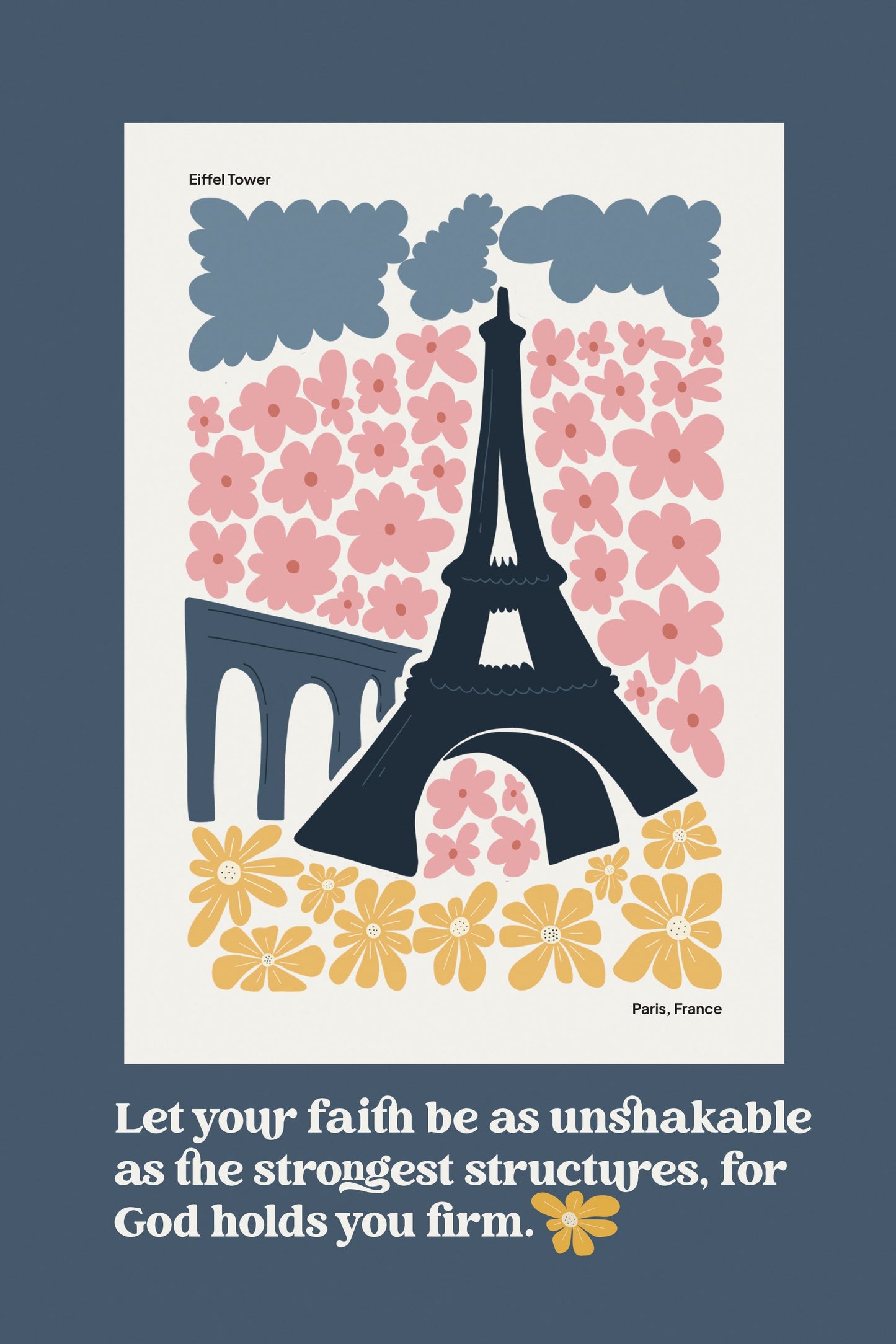 Plaque-Let Your Faith Be As Unshakable (6" x 9")-MDF (Everyday Series)