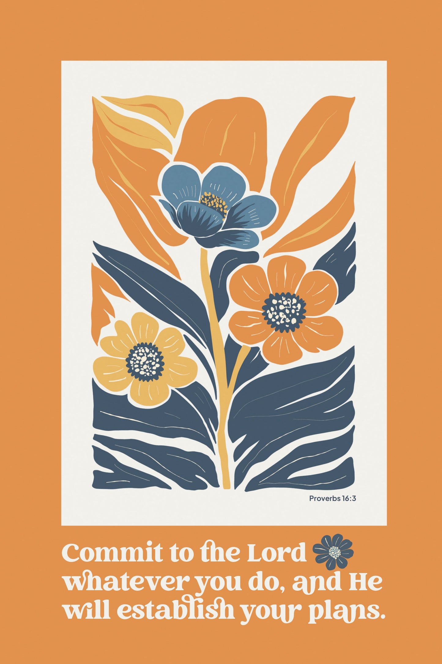 Plaque-Commit To The Lord (6" x 9")-MDF (Everyday Series)