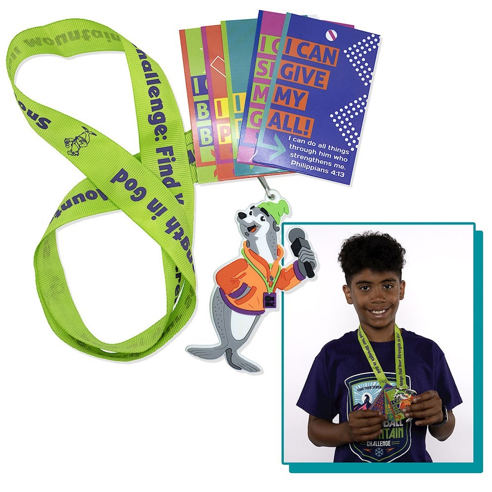 VBS-Snowball Mountain Challenge: Scripture Treasure Lanyard (Pack Of 12) (2026)