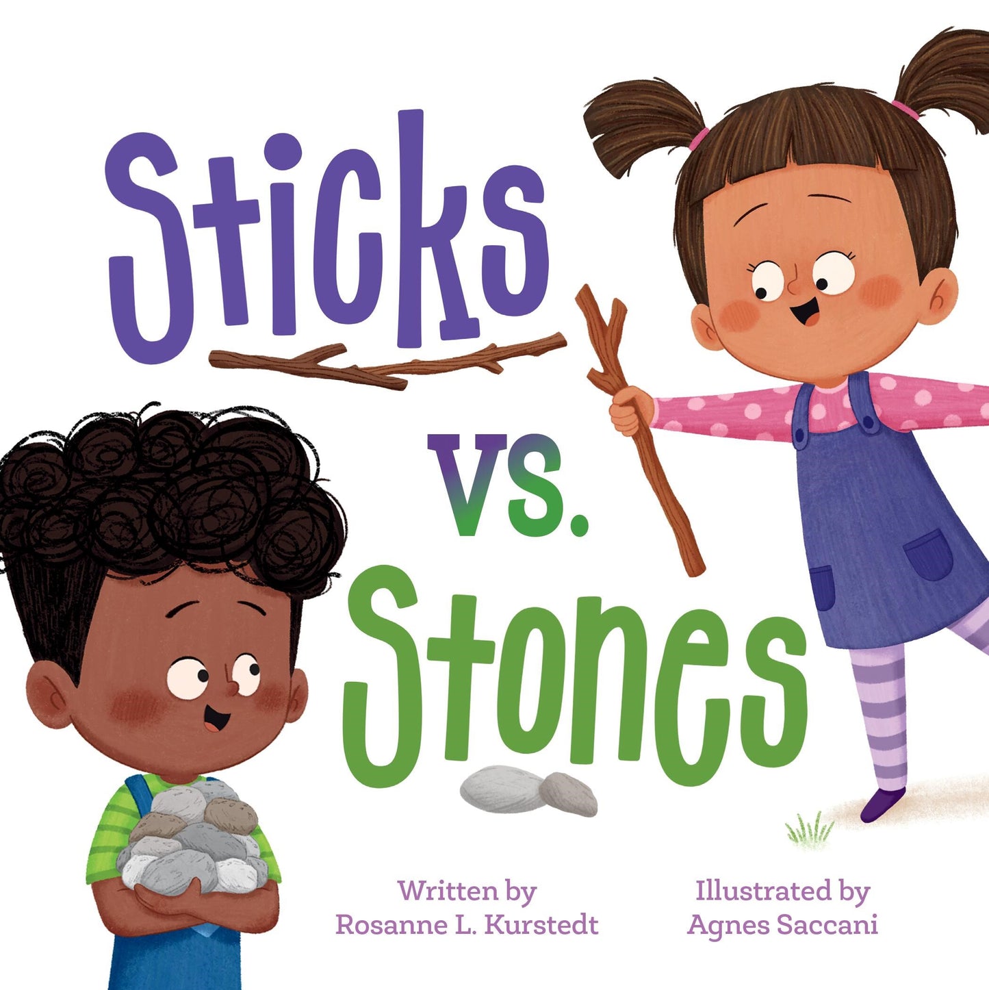 Sticks vs. Stones-Board Book