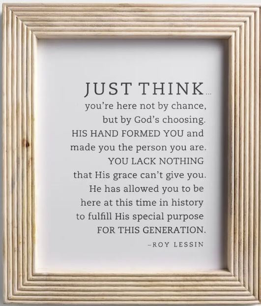 Frame-Just Think-Roy Lessin (19" x 22") (#J7035)