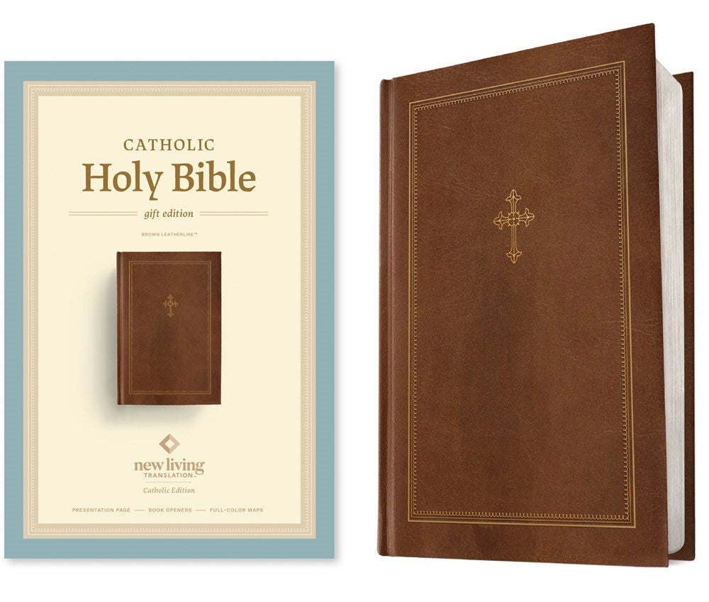 NLT Catholic Holy Bible Gift Edition-Hardcover LeatherLike