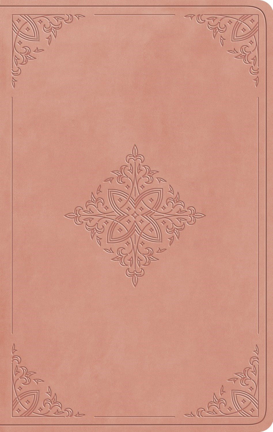 ESV Large Print Value Thinline Bible*-Blush Rose Fleur-de-lis Design TruTone