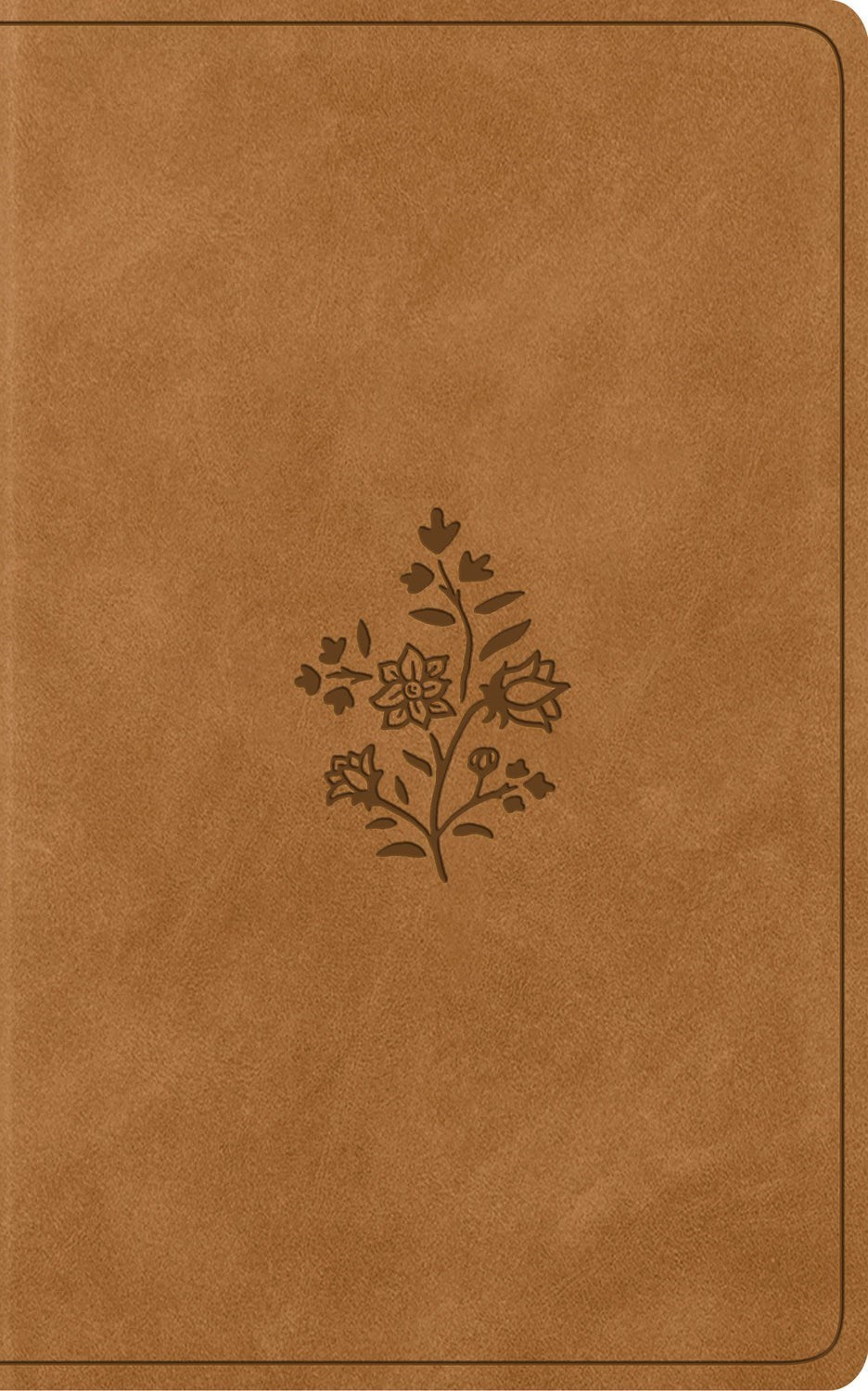 ESV Vest Pocket New Testament with Psalms and Proverbs (RL)*-Nubuck Caramel Wildflower Design TruTone