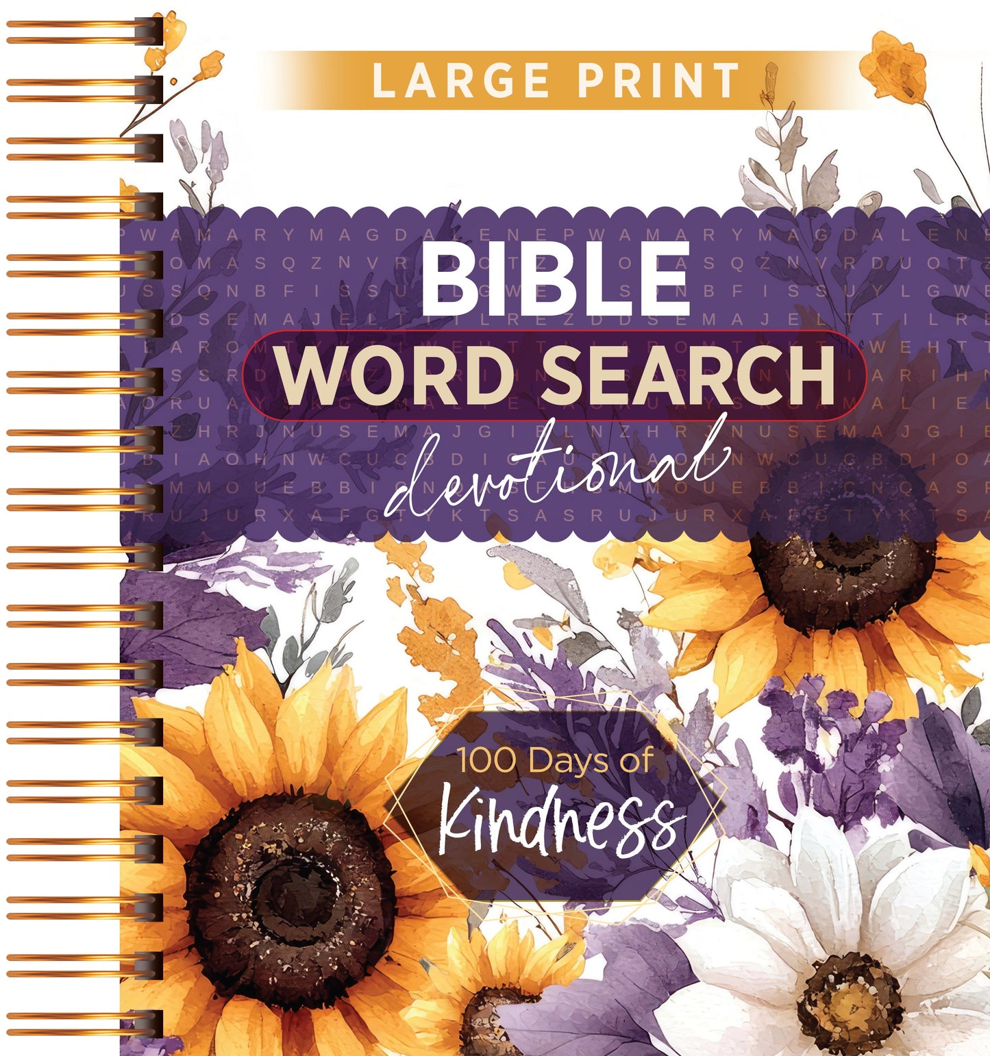 Bible Word Search Devotional Large Print: 100 Days Of Kindness