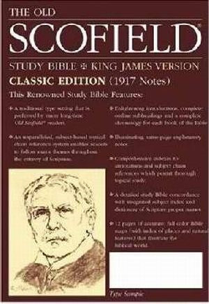 KJV Old Scofield Study Bible-Classic Editon-Black Genuine Leather